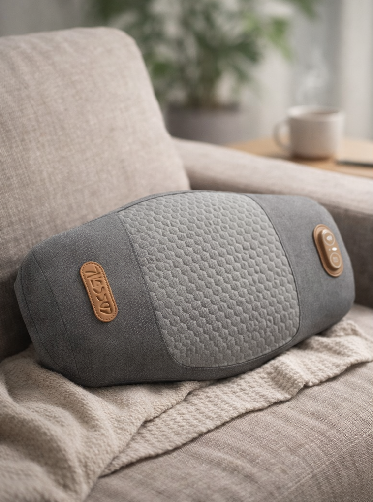 Masseur dos chauffant 3-en-1 Chaleur & vibration pour soulager les tensions