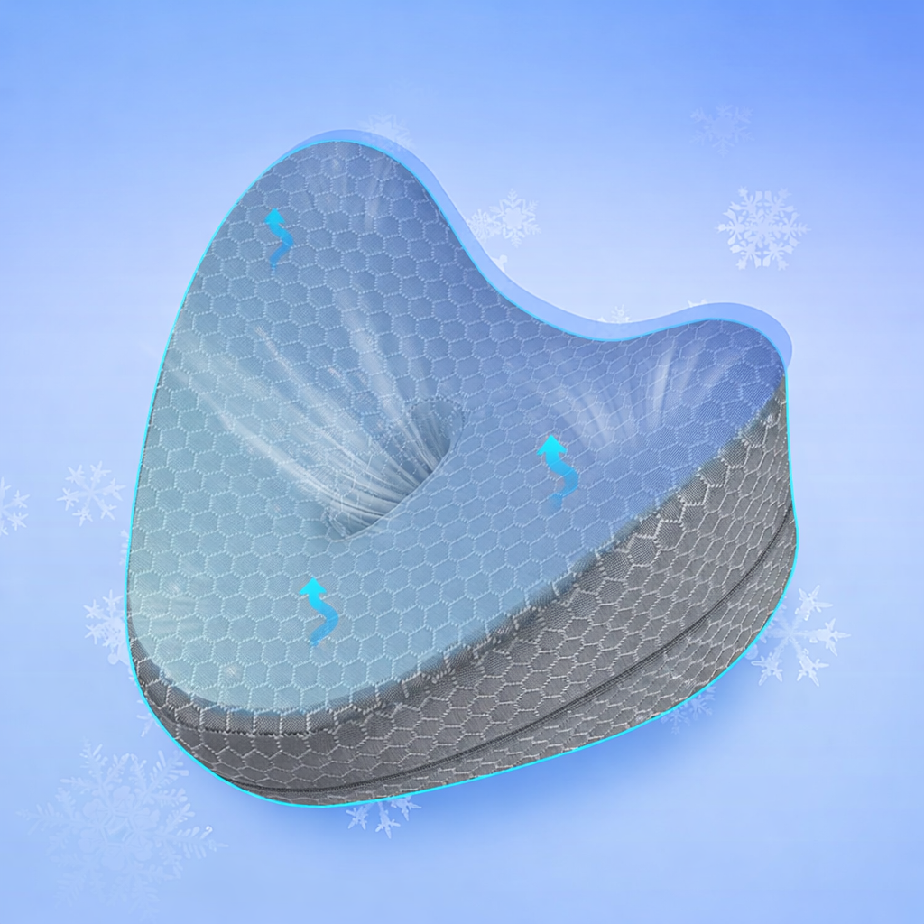 Coussin de genoux ergonomique – Alignement & confort pendant le sommeil