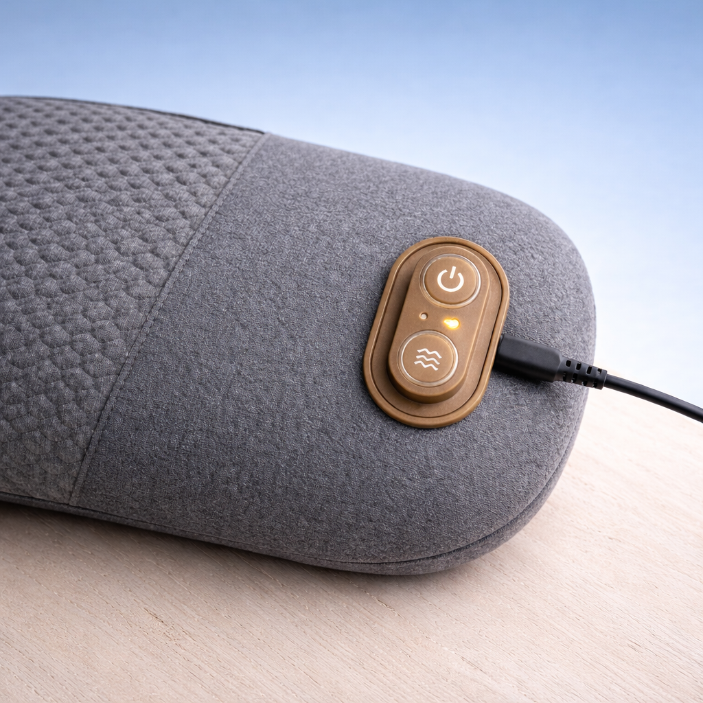 Routine Jour & Nuit — Masseur + Coussin Ergonomique