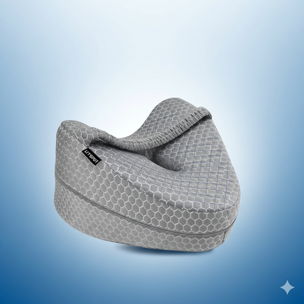 Coussin de genoux ergonomique – Alignement & confort pendant le sommeil